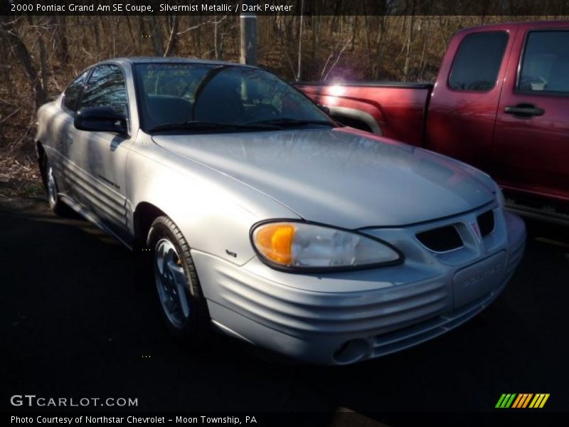 Silvermist Metallic / Dark Pewter 2000 Pontiac Grand Am SE Coupe