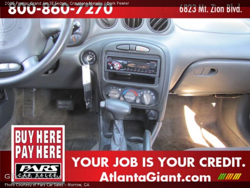 Graystone Metallic / Dark Pewter 2005 Pontiac Grand Am SE Sedan