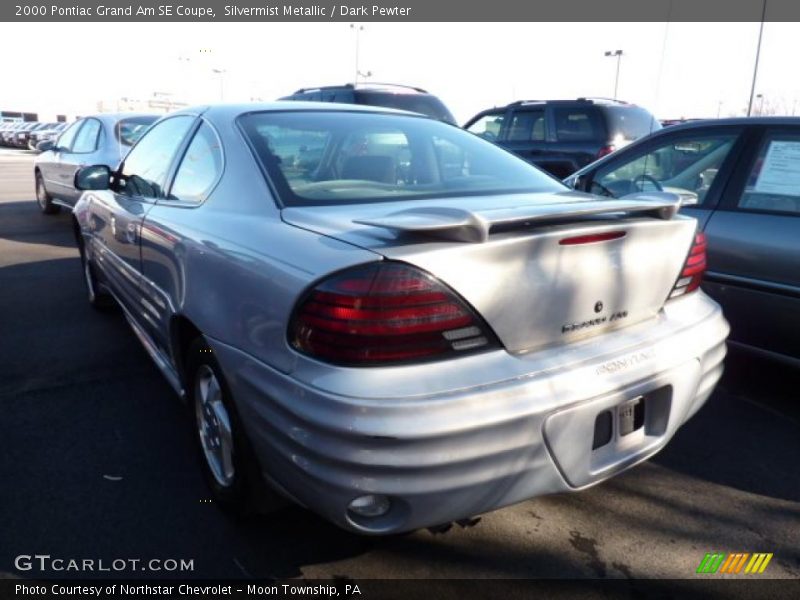 Silvermist Metallic / Dark Pewter 2000 Pontiac Grand Am SE Coupe