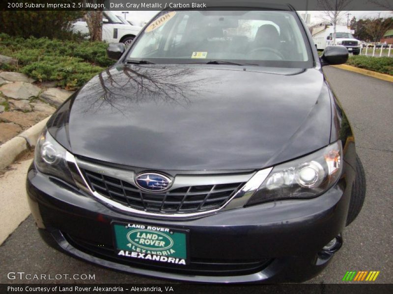 Dark Gray Metallic / Carbon Black 2008 Subaru Impreza 2.5i Wagon