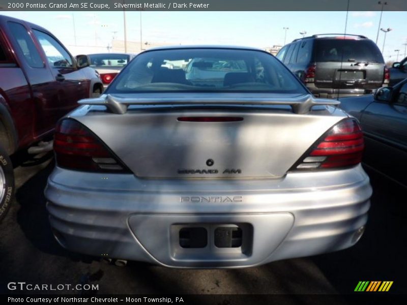 Silvermist Metallic / Dark Pewter 2000 Pontiac Grand Am SE Coupe