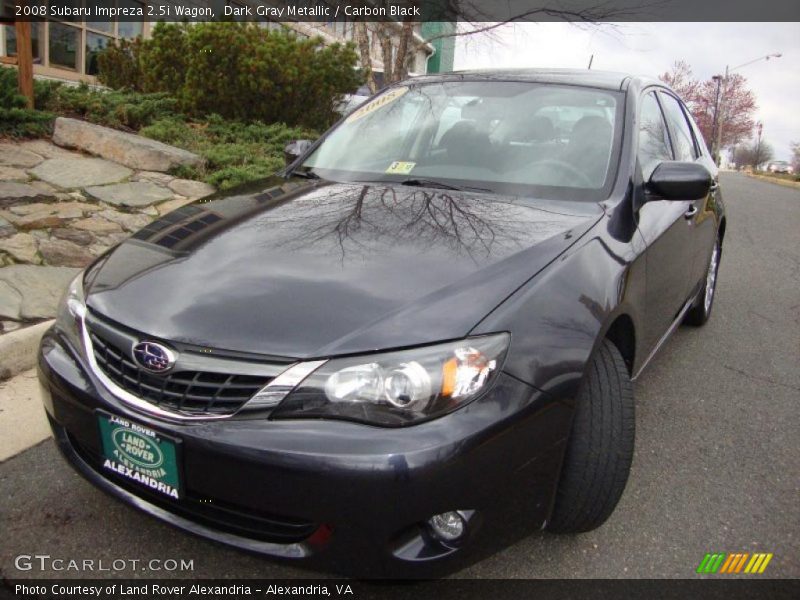 Dark Gray Metallic / Carbon Black 2008 Subaru Impreza 2.5i Wagon