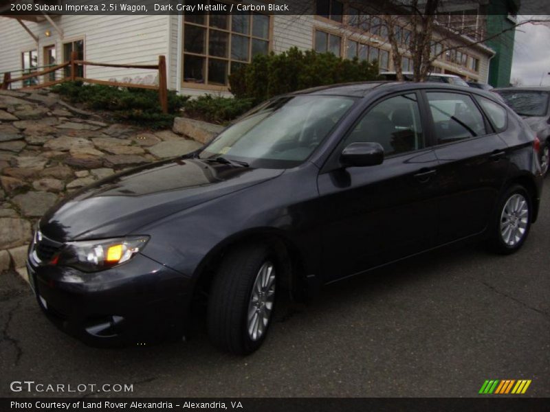 Dark Gray Metallic / Carbon Black 2008 Subaru Impreza 2.5i Wagon