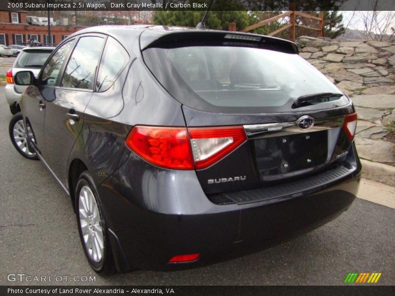 Dark Gray Metallic / Carbon Black 2008 Subaru Impreza 2.5i Wagon