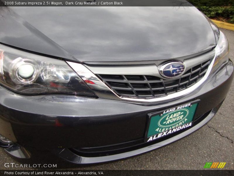 Dark Gray Metallic / Carbon Black 2008 Subaru Impreza 2.5i Wagon