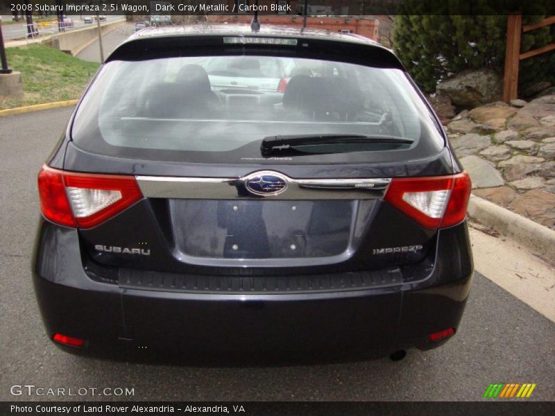 Dark Gray Metallic / Carbon Black 2008 Subaru Impreza 2.5i Wagon