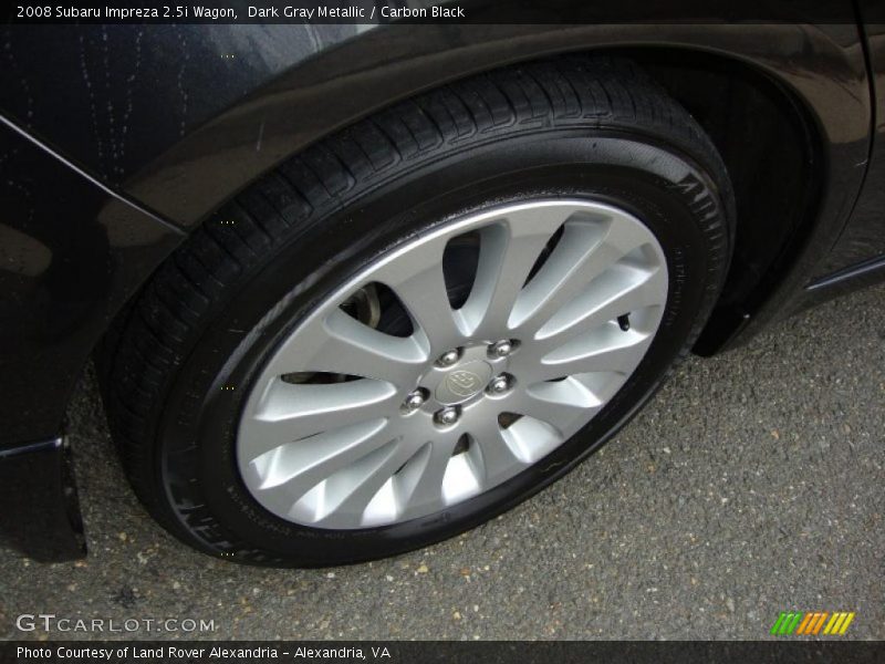 Dark Gray Metallic / Carbon Black 2008 Subaru Impreza 2.5i Wagon