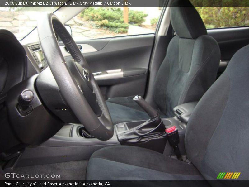 Dark Gray Metallic / Carbon Black 2008 Subaru Impreza 2.5i Wagon