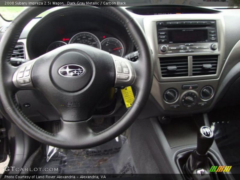 Dark Gray Metallic / Carbon Black 2008 Subaru Impreza 2.5i Wagon