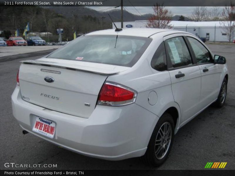 White Suede / Charcoal Black 2011 Ford Focus SE Sedan