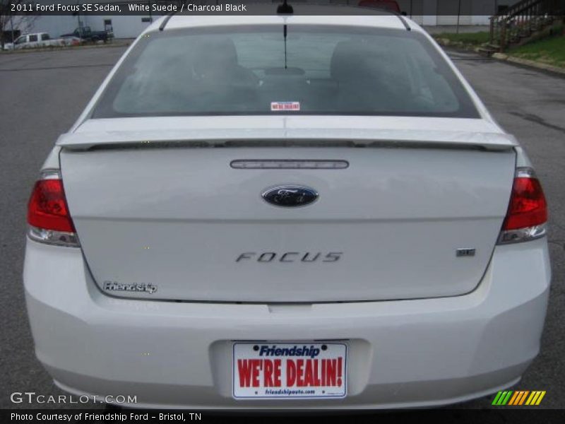 White Suede / Charcoal Black 2011 Ford Focus SE Sedan