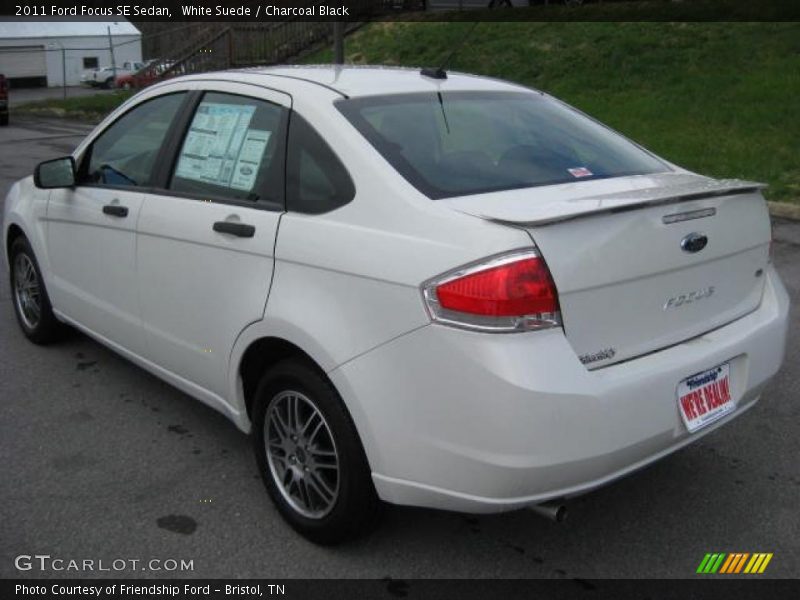 White Suede / Charcoal Black 2011 Ford Focus SE Sedan