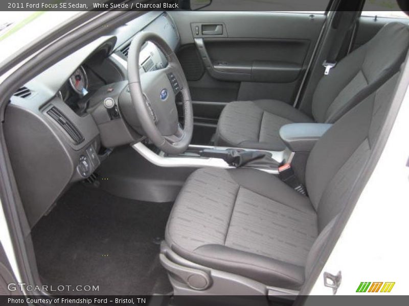 White Suede / Charcoal Black 2011 Ford Focus SE Sedan