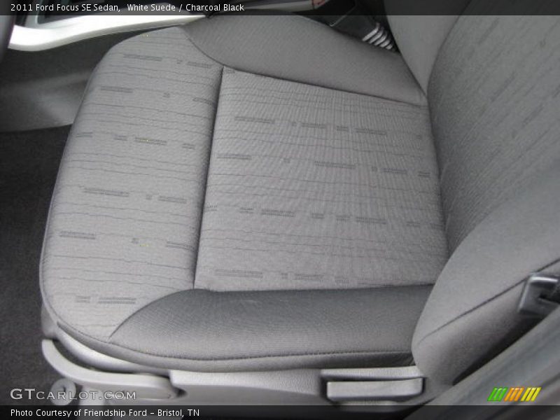 White Suede / Charcoal Black 2011 Ford Focus SE Sedan