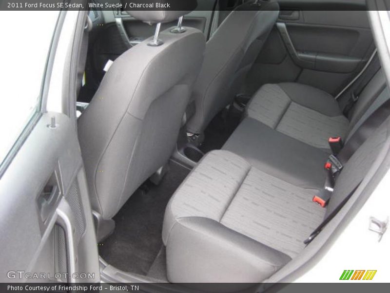 White Suede / Charcoal Black 2011 Ford Focus SE Sedan