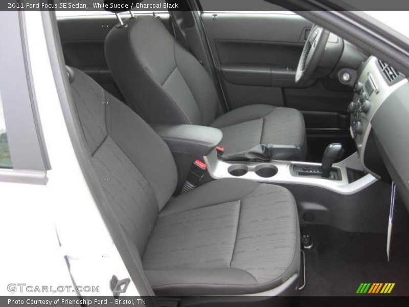 White Suede / Charcoal Black 2011 Ford Focus SE Sedan