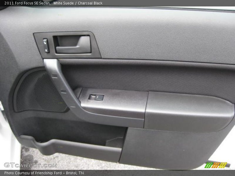 White Suede / Charcoal Black 2011 Ford Focus SE Sedan