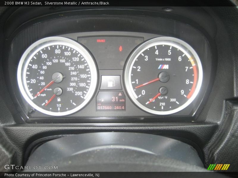  2008 M3 Sedan Sedan Gauges