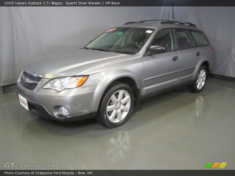 Quartz Silver Metallic / Off Black 2008 Subaru Outback 2.5i Wagon