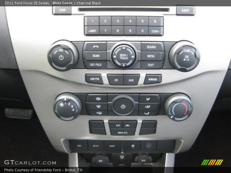 White Suede / Charcoal Black 2011 Ford Focus SE Sedan