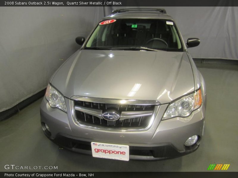 Quartz Silver Metallic / Off Black 2008 Subaru Outback 2.5i Wagon