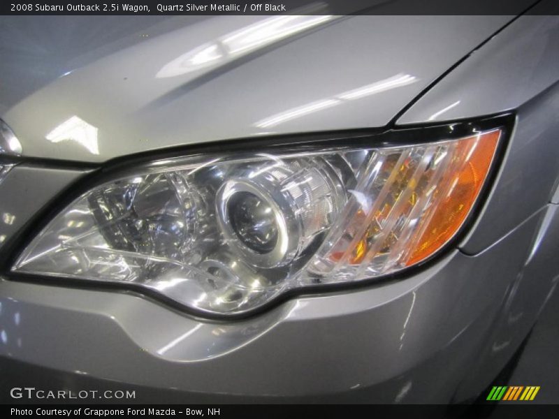 Quartz Silver Metallic / Off Black 2008 Subaru Outback 2.5i Wagon