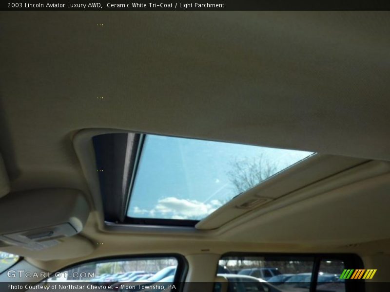 Ceramic White Tri-Coat / Light Parchment 2003 Lincoln Aviator Luxury AWD