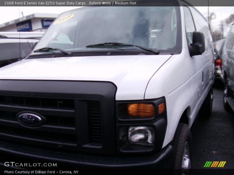 Oxford White / Medium Flint 2008 Ford E Series Van E250 Super Duty Cargo