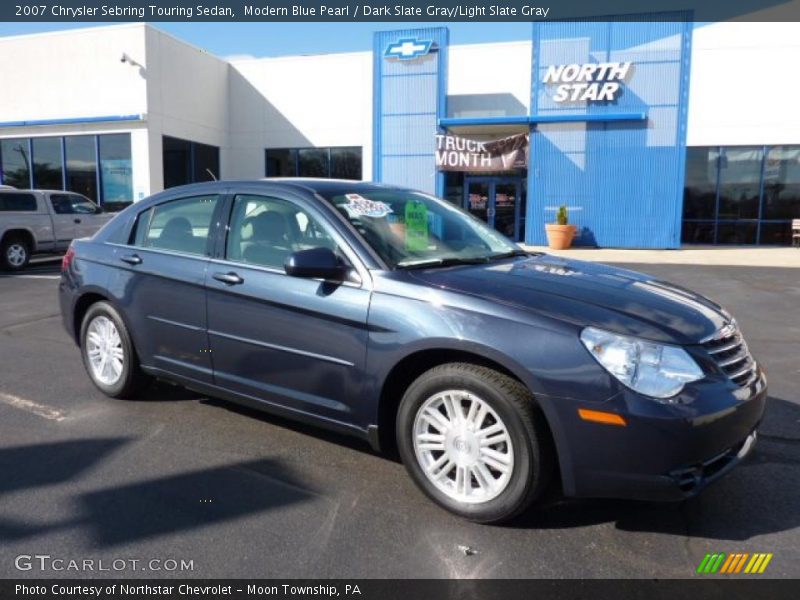 Modern Blue Pearl / Dark Slate Gray/Light Slate Gray 2007 Chrysler Sebring Touring Sedan