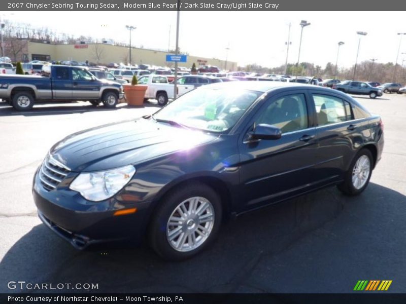 Modern Blue Pearl / Dark Slate Gray/Light Slate Gray 2007 Chrysler Sebring Touring Sedan