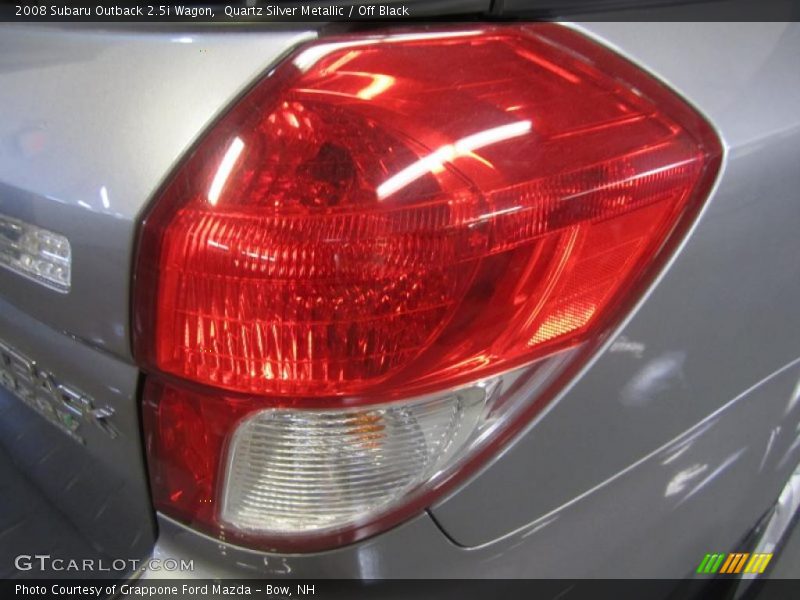Quartz Silver Metallic / Off Black 2008 Subaru Outback 2.5i Wagon