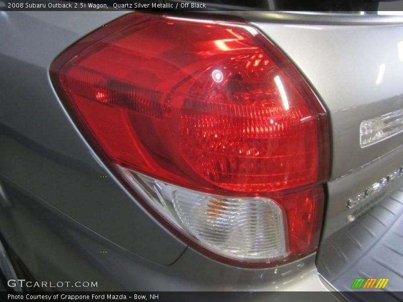 Quartz Silver Metallic / Off Black 2008 Subaru Outback 2.5i Wagon