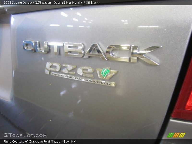 Quartz Silver Metallic / Off Black 2008 Subaru Outback 2.5i Wagon