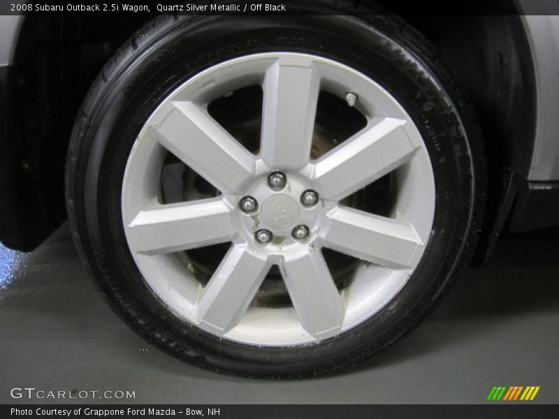 Quartz Silver Metallic / Off Black 2008 Subaru Outback 2.5i Wagon