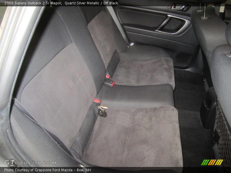 Quartz Silver Metallic / Off Black 2008 Subaru Outback 2.5i Wagon