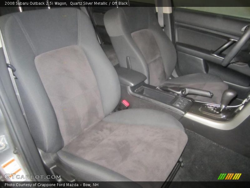 Quartz Silver Metallic / Off Black 2008 Subaru Outback 2.5i Wagon