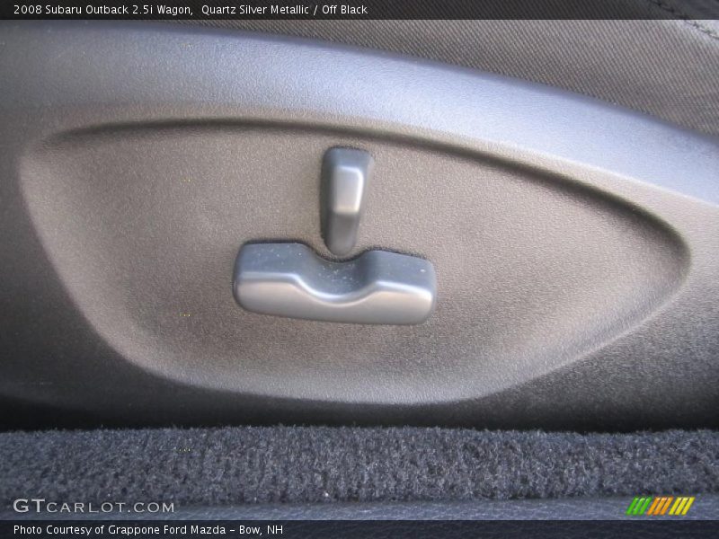Quartz Silver Metallic / Off Black 2008 Subaru Outback 2.5i Wagon