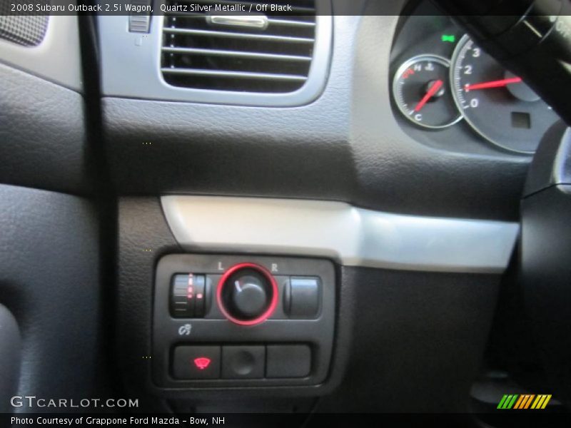Quartz Silver Metallic / Off Black 2008 Subaru Outback 2.5i Wagon