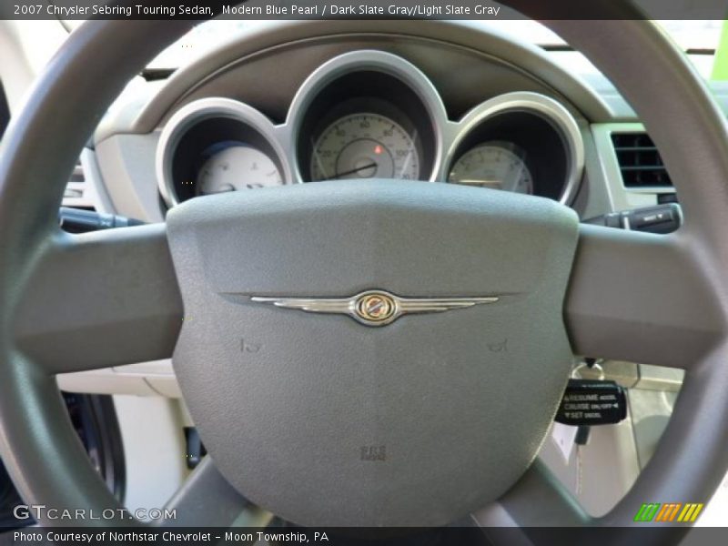 Modern Blue Pearl / Dark Slate Gray/Light Slate Gray 2007 Chrysler Sebring Touring Sedan