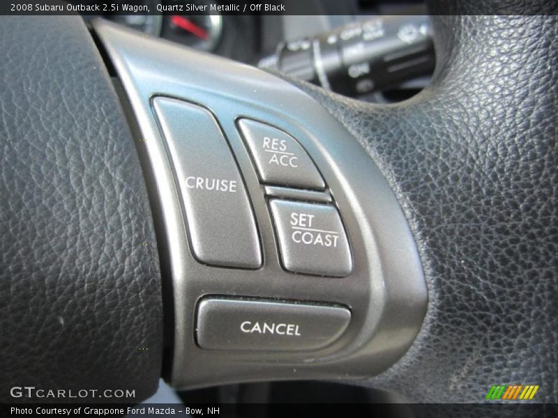 Quartz Silver Metallic / Off Black 2008 Subaru Outback 2.5i Wagon