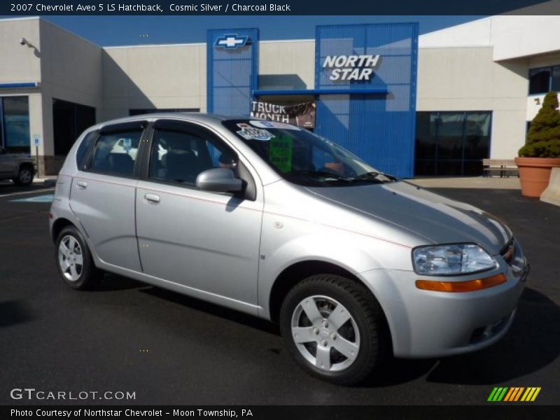 Cosmic Silver / Charcoal Black 2007 Chevrolet Aveo 5 LS Hatchback