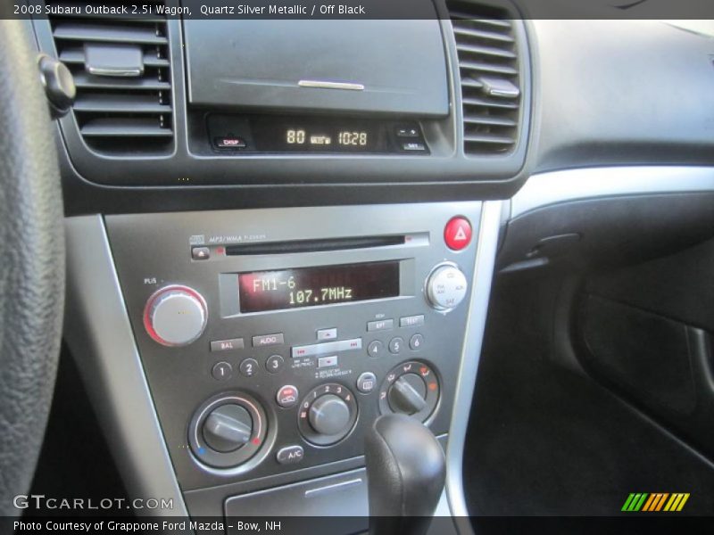 Quartz Silver Metallic / Off Black 2008 Subaru Outback 2.5i Wagon