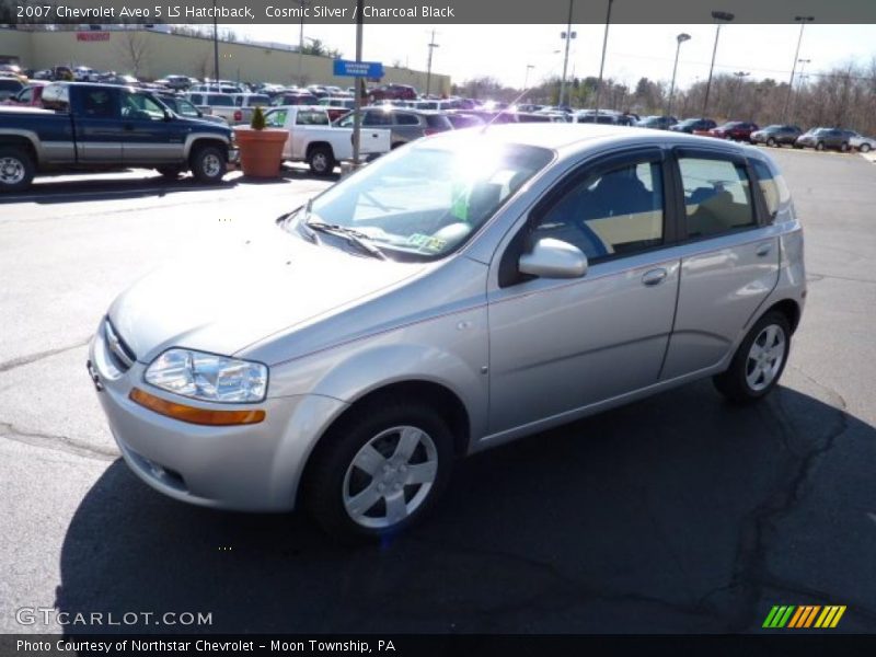 Cosmic Silver / Charcoal Black 2007 Chevrolet Aveo 5 LS Hatchback