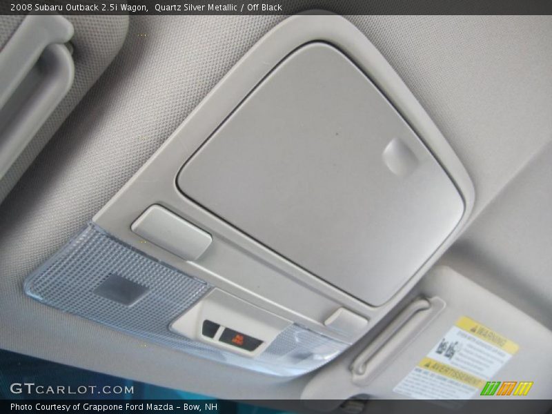 Quartz Silver Metallic / Off Black 2008 Subaru Outback 2.5i Wagon