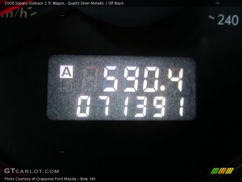 Quartz Silver Metallic / Off Black 2008 Subaru Outback 2.5i Wagon