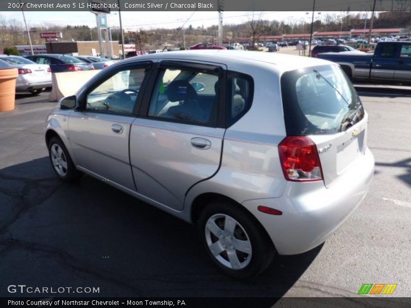 Cosmic Silver / Charcoal Black 2007 Chevrolet Aveo 5 LS Hatchback