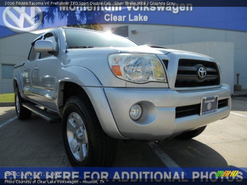 Silver Streak Mica / Graphite Gray 2006 Toyota Tacoma V6 PreRunner TRD Sport Double Cab