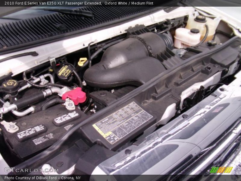 Oxford White / Medium Flint 2010 Ford E Series Van E350 XLT Passenger Extended