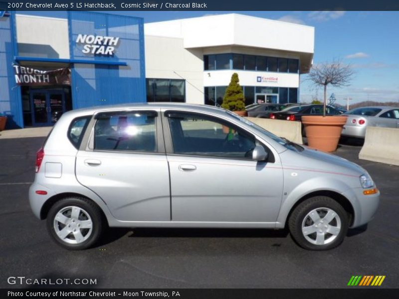 Cosmic Silver / Charcoal Black 2007 Chevrolet Aveo 5 LS Hatchback