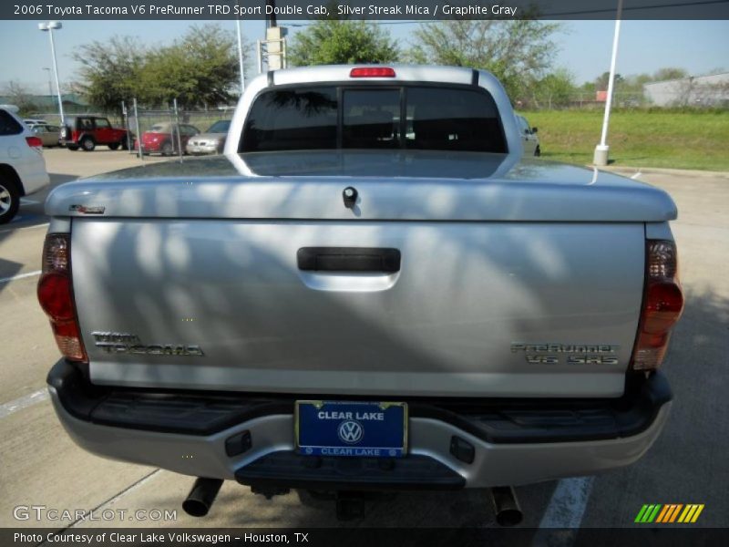 Silver Streak Mica / Graphite Gray 2006 Toyota Tacoma V6 PreRunner TRD Sport Double Cab